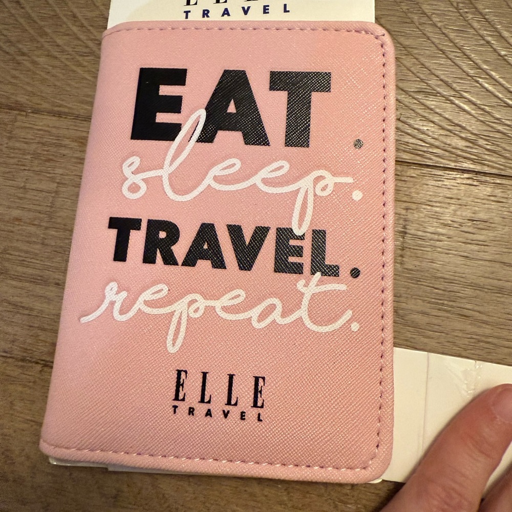 Elle Pink Travel Passport Holder